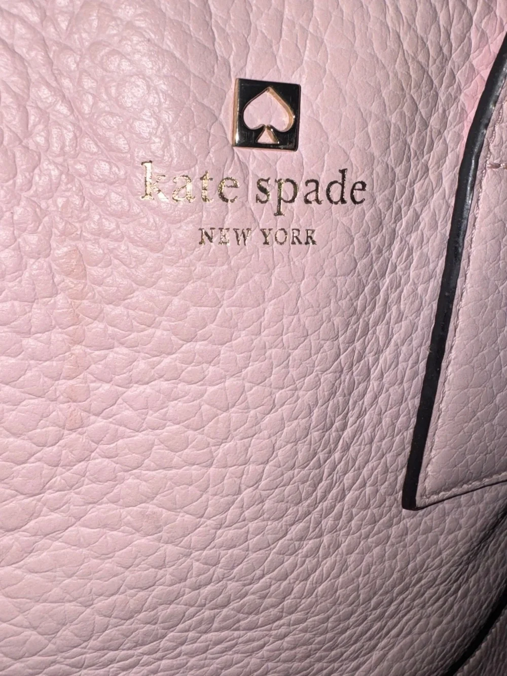 Kate Spade baby Pink Pebbled Leather Satchel